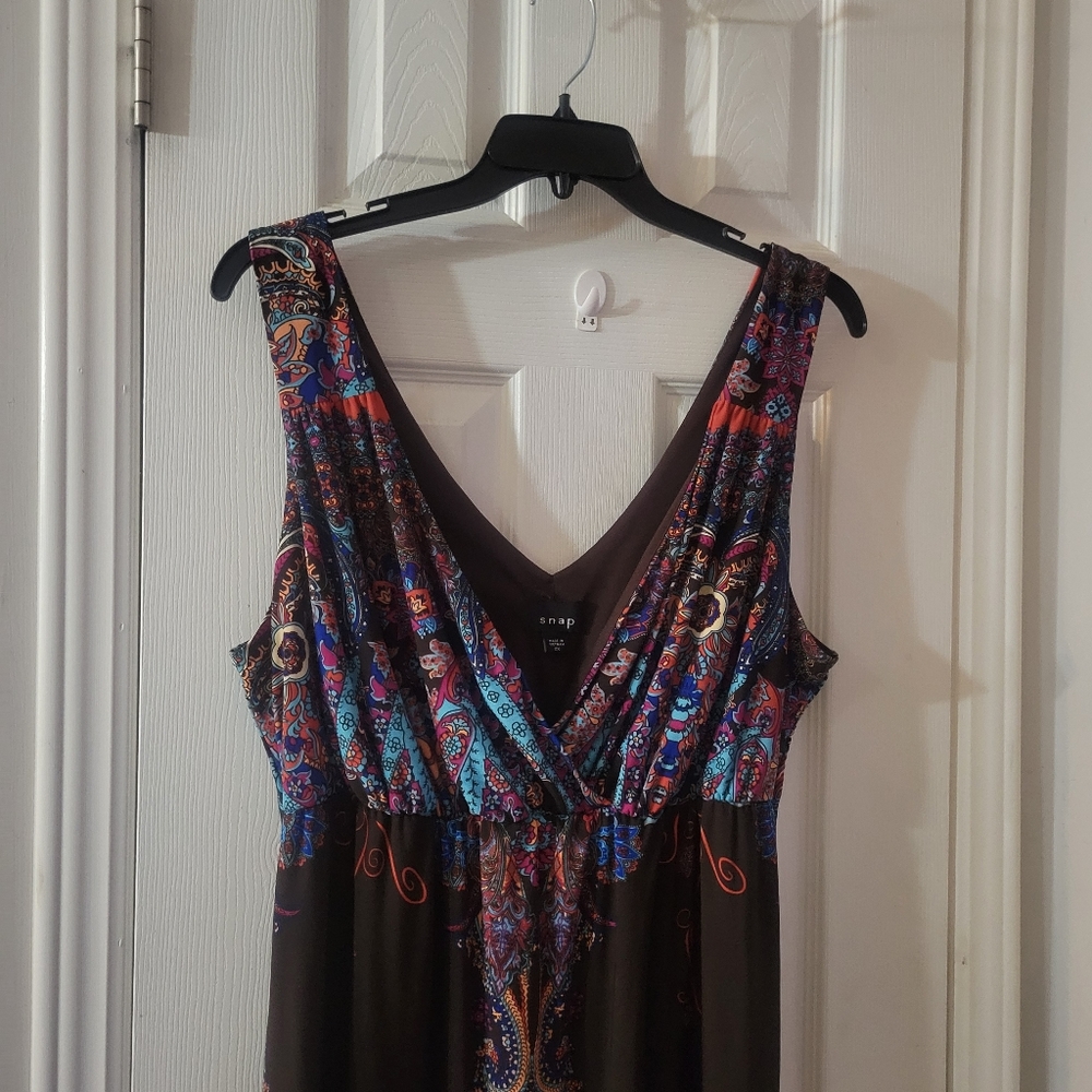2x maxi dress boho print beautiful flowy. - Picture 2 of 7